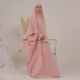 Crewneck Zipper Oversize Loose Abaya Jilbab