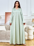 Elegant Studded Rhinestone Kaftan