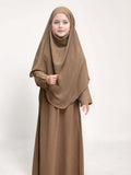 Girls Abaya With Hijab 2-Piece Set