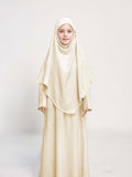 Girls Abaya With Hijab 2-Piece Set