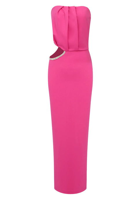 Maëlys_Strapless_Rhinestone-Cutout_Draped_Maxi_Dress_-_Rose_Red_-_selmori.com_-_03