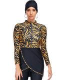 Printed Modest Burkini Swimwear 3-Piece Set – Oceana