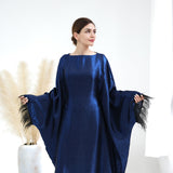 Feather Batwing Adjustable Abaya