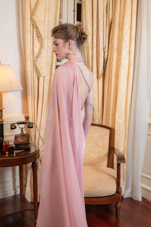 Aurohaya Adeline One-Shoulder Satin Maxi Dress