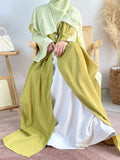 Two Tone Color Matching Abaya