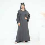 Jacquard Fashion Dress Abaya with Hijab