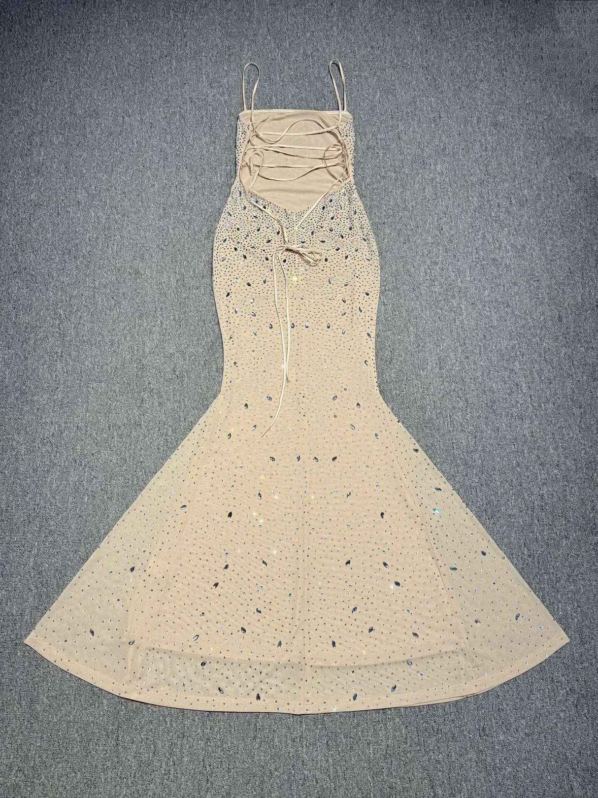 Aurohaya Mystère Sparkling Strapless Maxi Dress