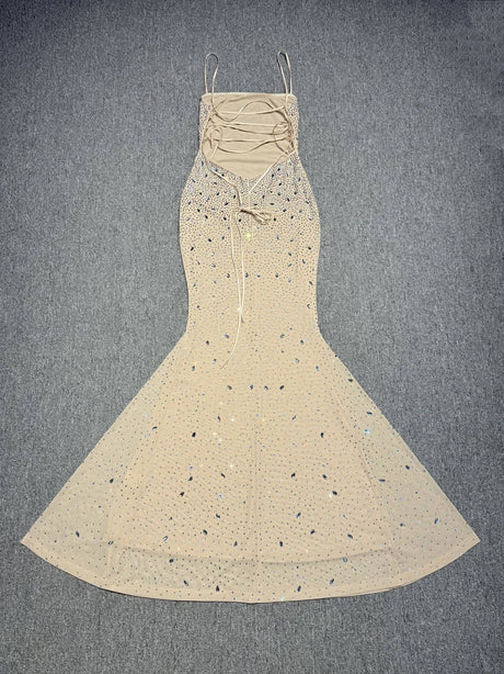 Aurohaya Mystère Sparkling Strapless Maxi Dress