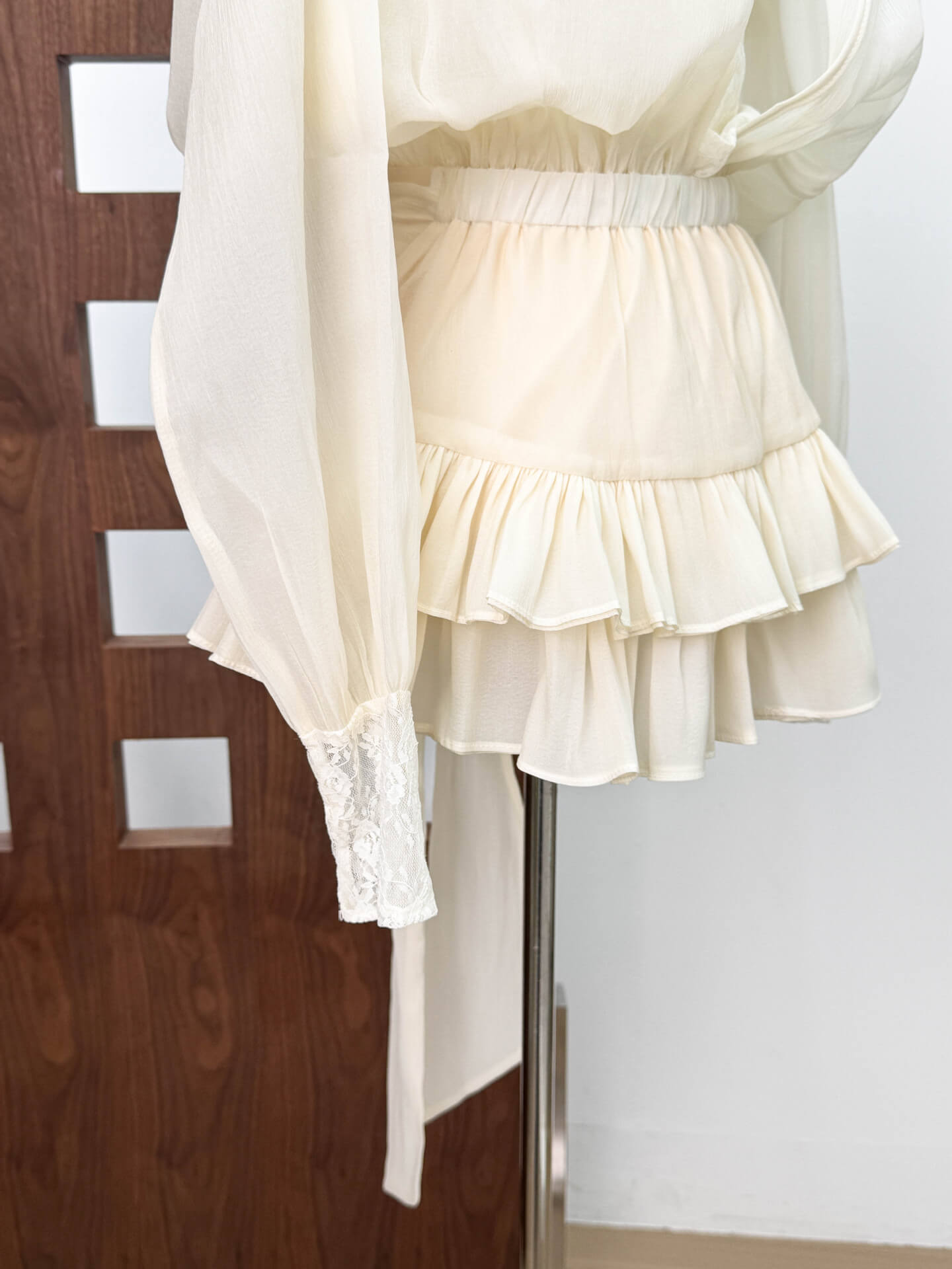 Aurohaya Soline Lace Mini Dress