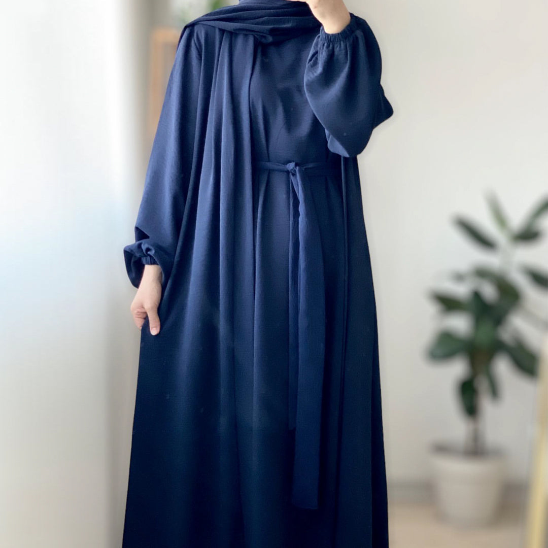 Luxury Robe Cardigan Abaya 3-Piece Set