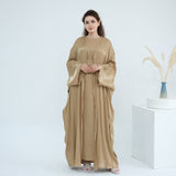 Solid Color Two-piece Shining Abaya