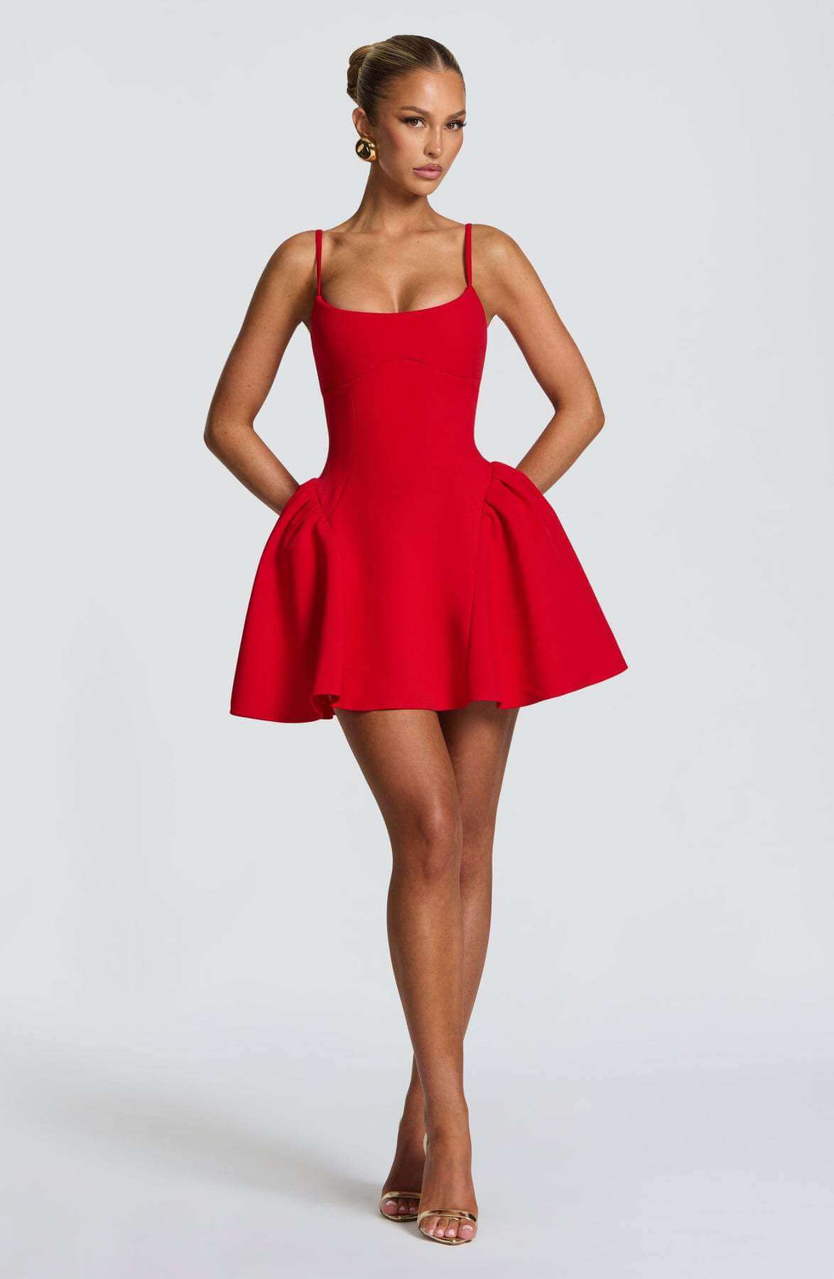 Sabine Backless Spaghetti Strap Mini Dress