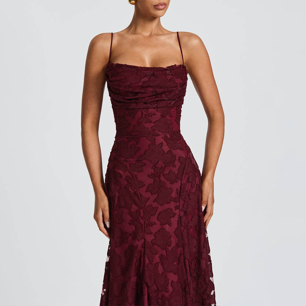 Aurohaya Victoire Lace Maxi Dress