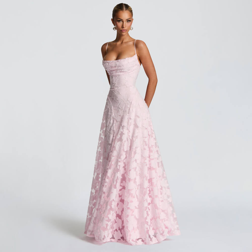 Aurohaya Victoire Lace Maxi Dress