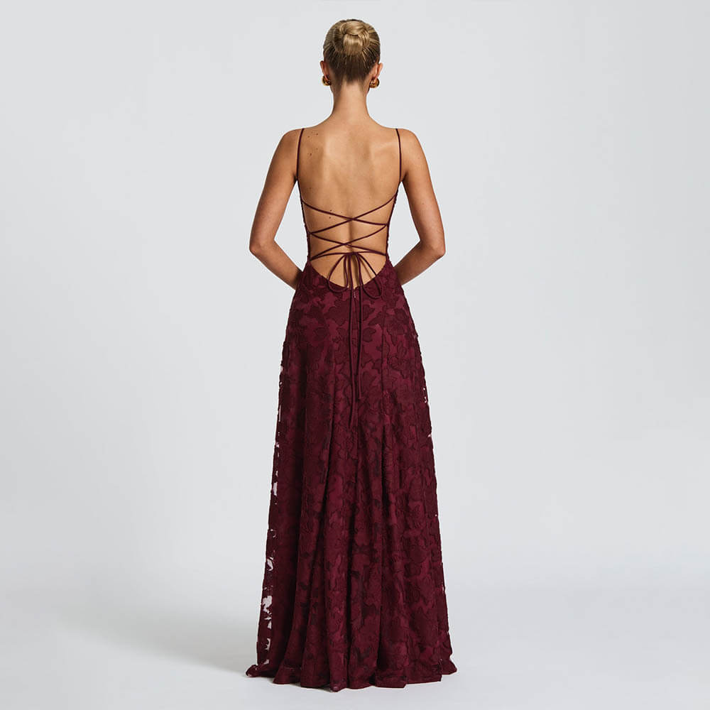Aurohaya Victoire Lace Maxi Dress