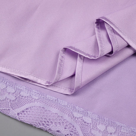 Subtilité Square Neck Lace Midi Dress