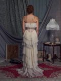 Justine Strapless Tiered Maxi Dress