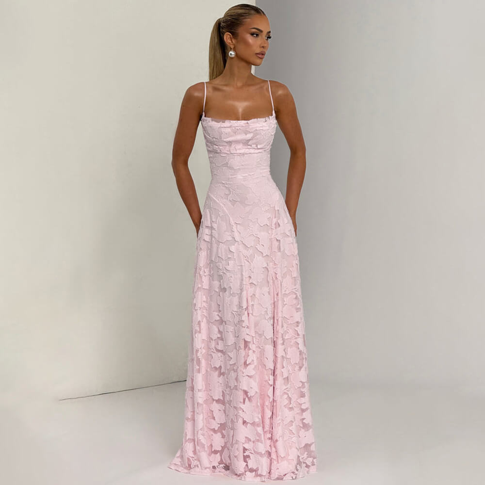Aurohaya Victoire Lace Maxi Dress