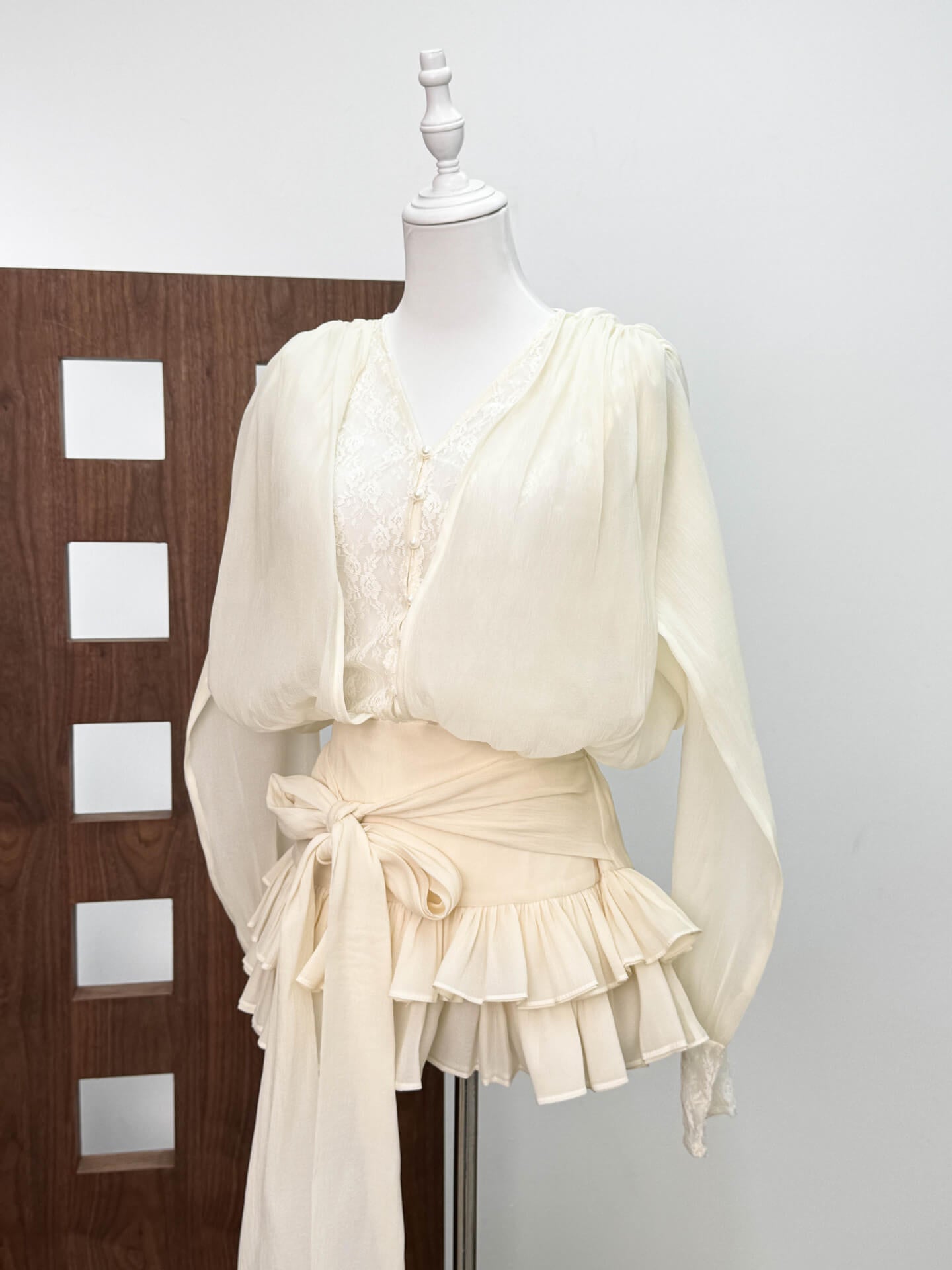 Aurohaya Soline Lace Mini Dress