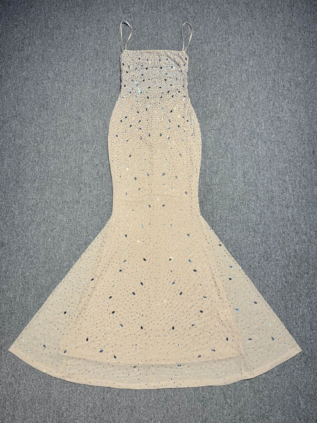 Aurohaya Mystère Sparkling Strapless Maxi Dress