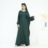 Jacquard Fashion Dress Abaya with Hijab