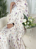 Printed Batsleeved Cardigan Abaya