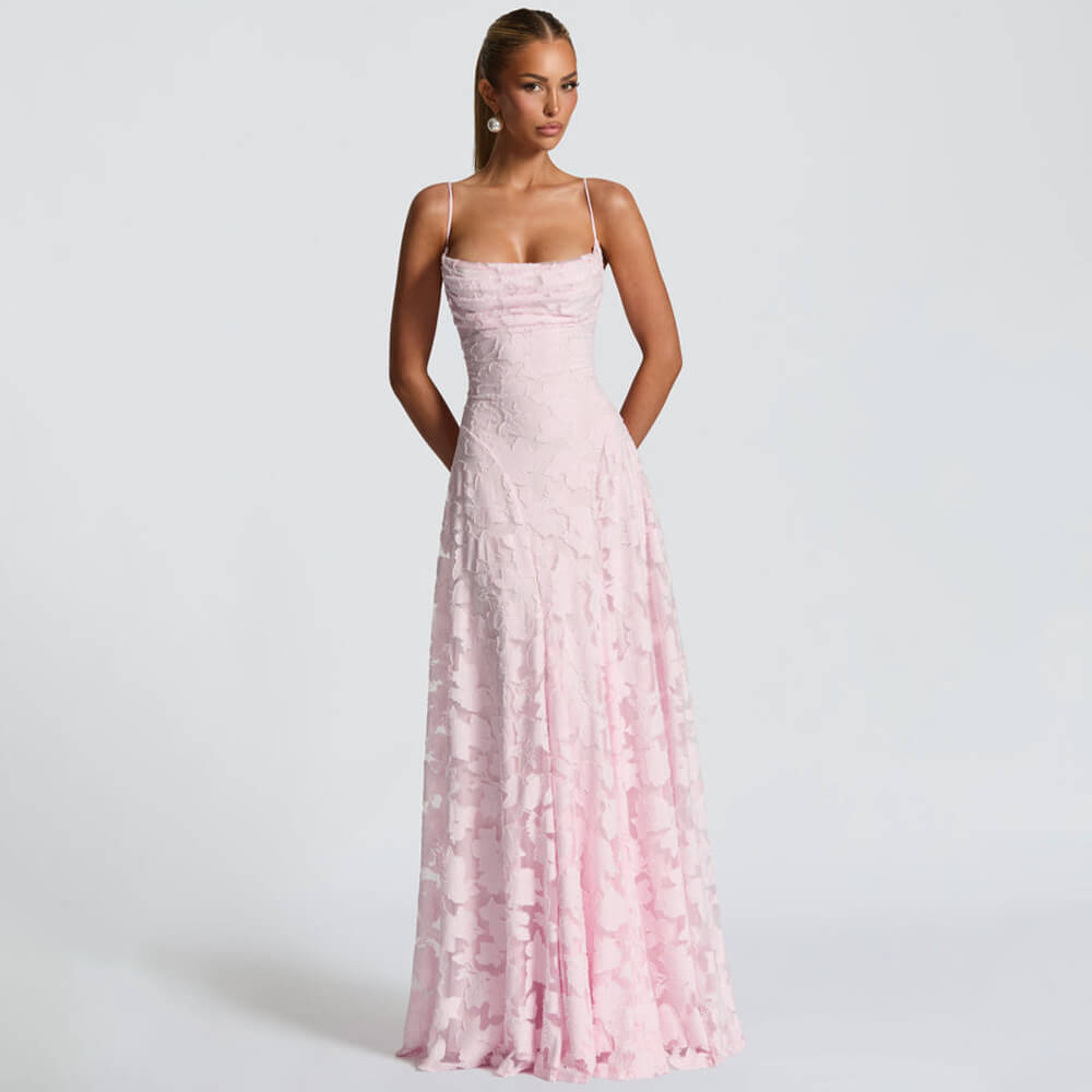 Aurohaya Victoire Lace Maxi Dress