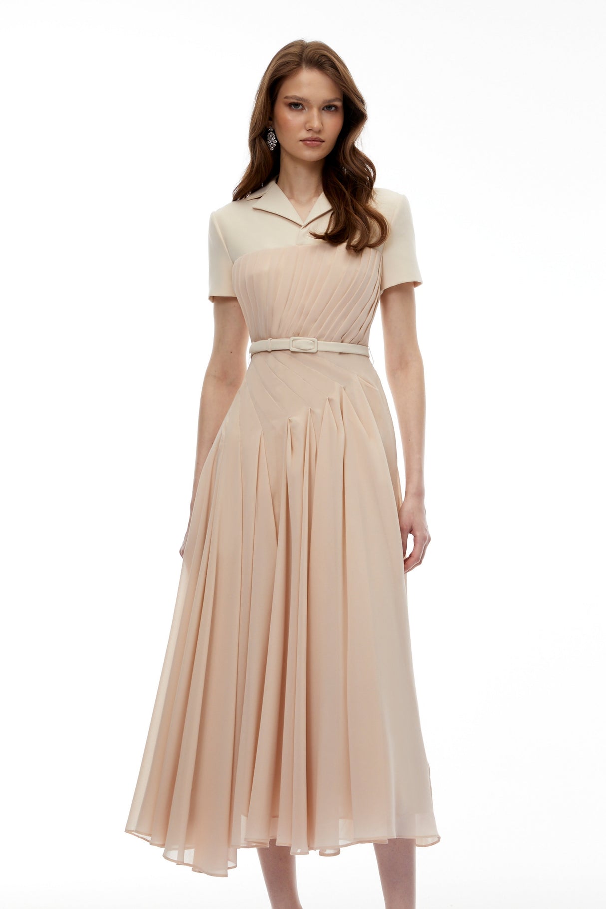 Aurohaya Olivia Neutral Blazer Maxi Dress