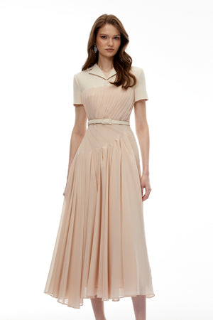 Aurohaya Olivia Neutral Blazer Maxi Dress