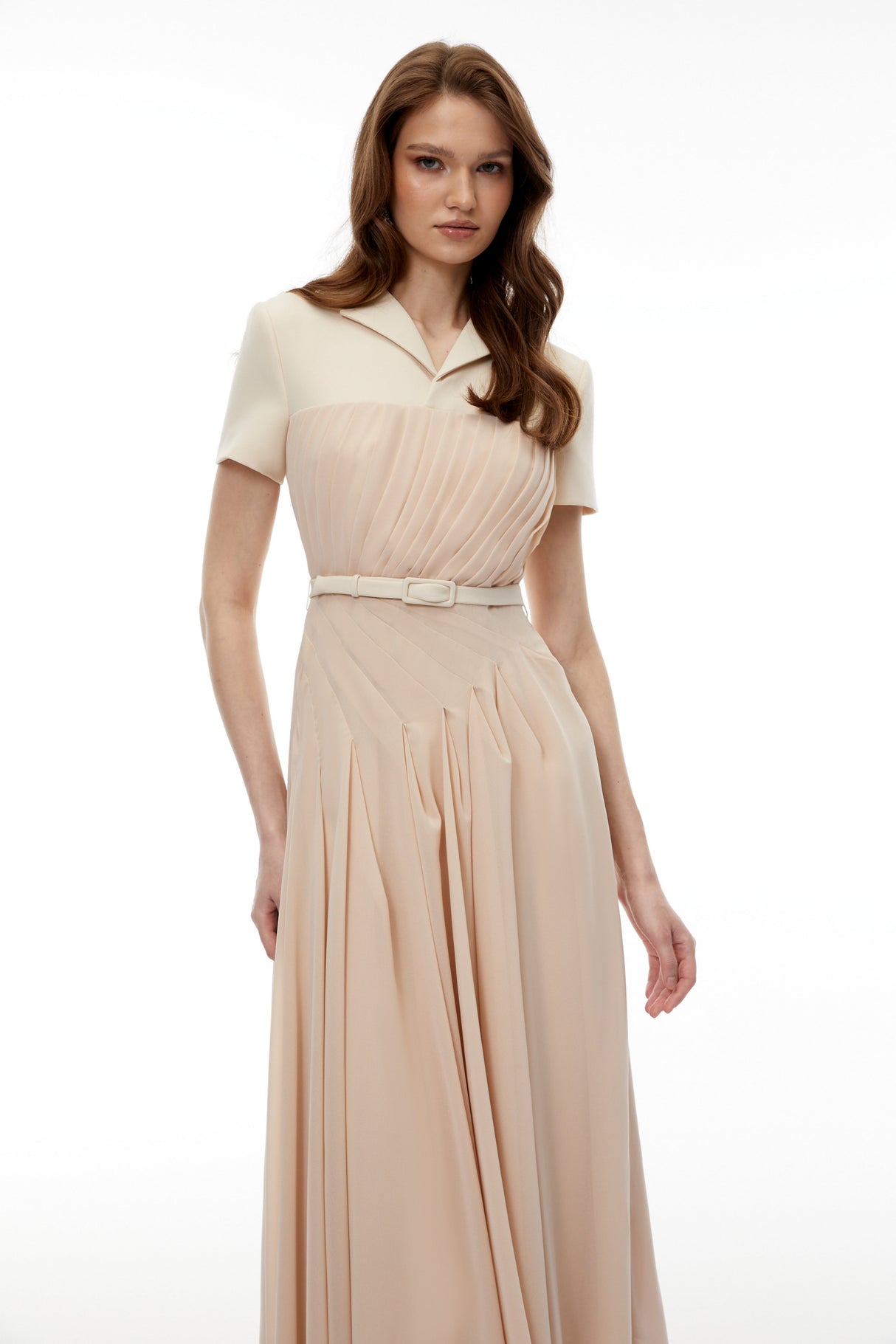 Aurohaya Olivia Neutral Blazer Maxi Dress