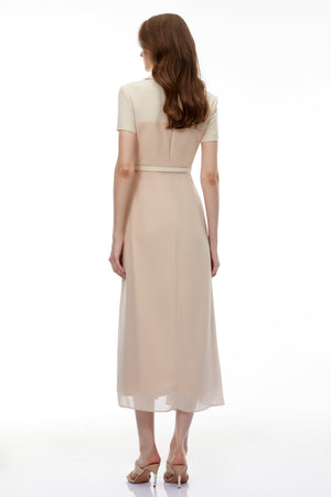 Aurohaya Olivia Neutral Blazer Maxi Dress