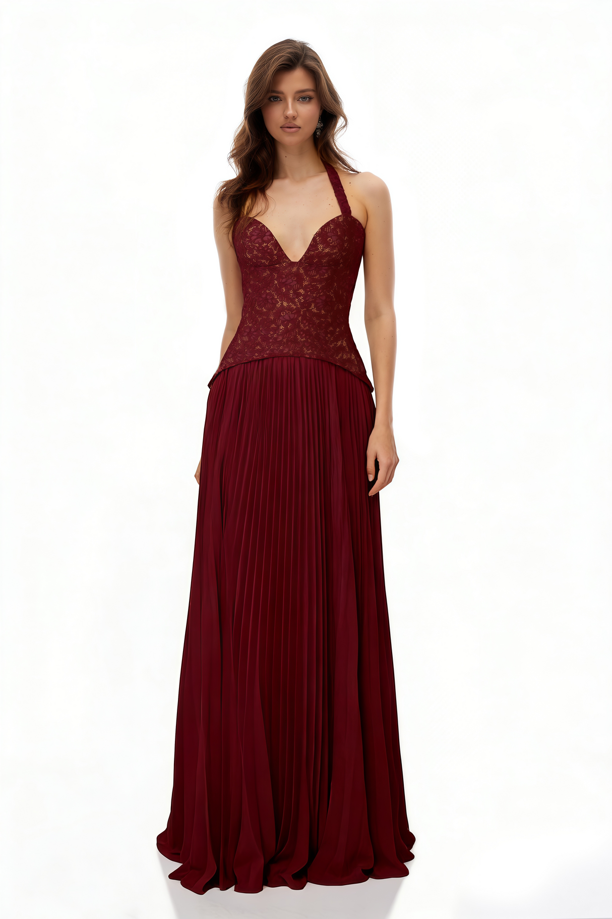 Aurohaya Ronja Ruby Red Corset Gown
