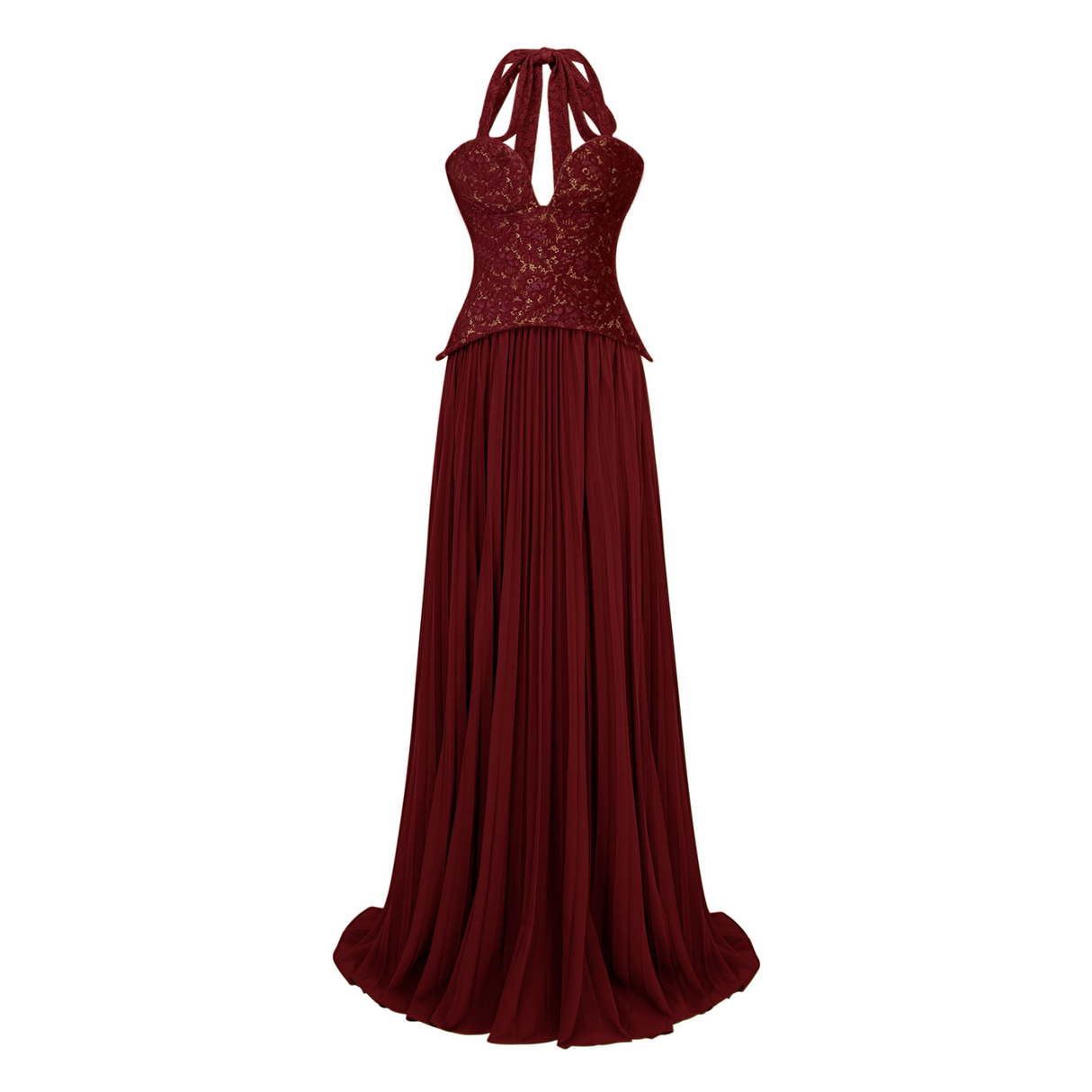 Aurohaya Ronja Ruby Red Corset Gown
