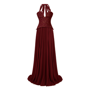 Aurohaya Ronja Ruby Red Corset Gown