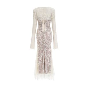 Symphonie Lace Square Neck Bodycon Maxi Dress