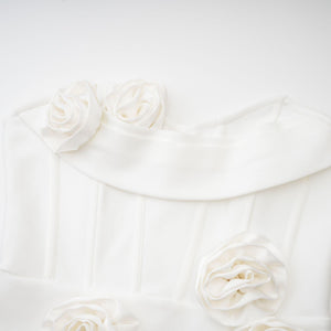 Aurohaya Geneviève off-shoulder floral dress