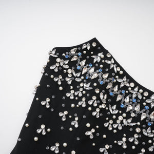 Aurohaya Melisande black embellished maxi dress