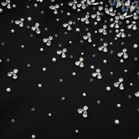 Aurohaya Melisande black embellished maxi dress