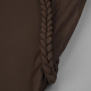 Aurohaya Laurence Mock Neck Corset Maxi Dress