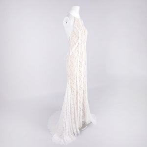 Aurohaya Tatiana Halter Backless Maxi Dress