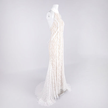 Aurohaya Tatiana Halter Backless Maxi Dress