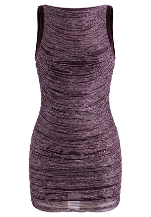 Tassel Detail Dress Plum