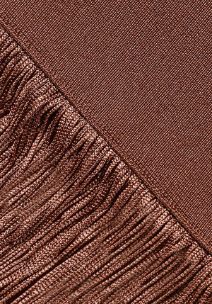 Tassel Detail Maxi Dress Brown