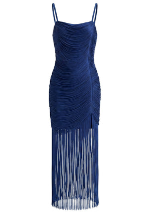 Tassel Maxi Dress Blue