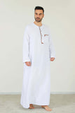 Maroon Trim Kandora