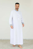 White Embroidery Thobe