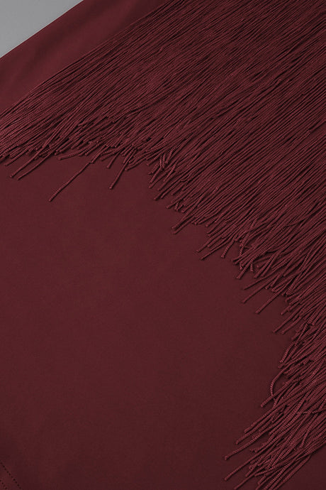 Valezine Strapless Fringe-Overlay Column Maxi Dress - Burgundy_-_selmori.com_-_10