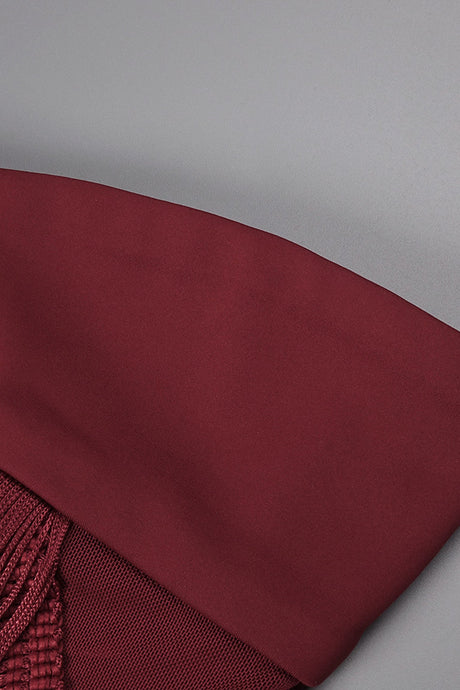 Valezine Strapless Fringe-Overlay Column Maxi Dress - Burgundy_-_selmori.com_-_14