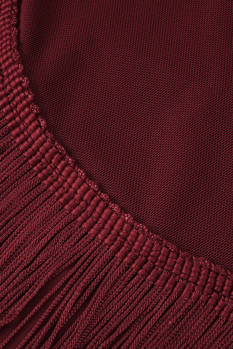 Valezine Strapless Fringe-Overlay Column Maxi Dress - Burgundy_-_selmori.com_-_21