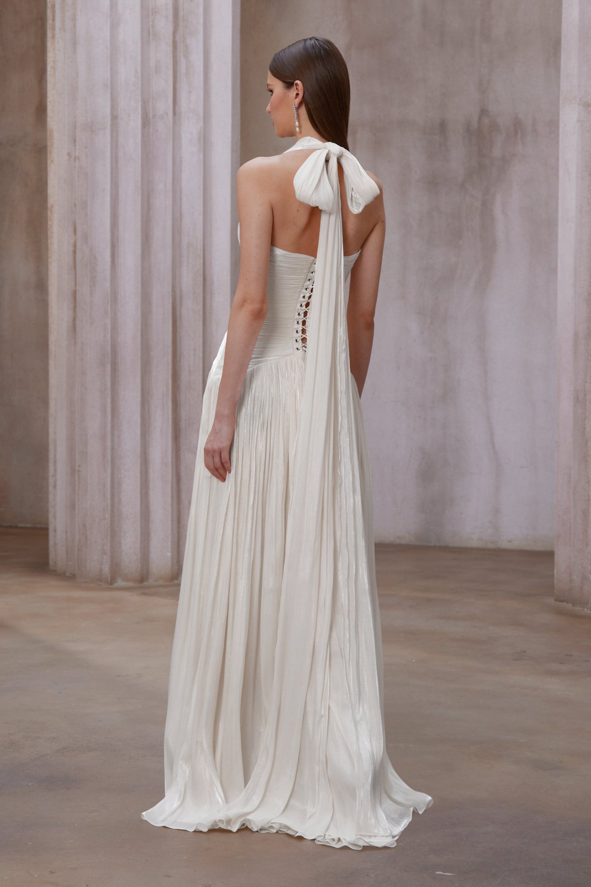 Aurohaya Uranie Gathered Maxi Dress